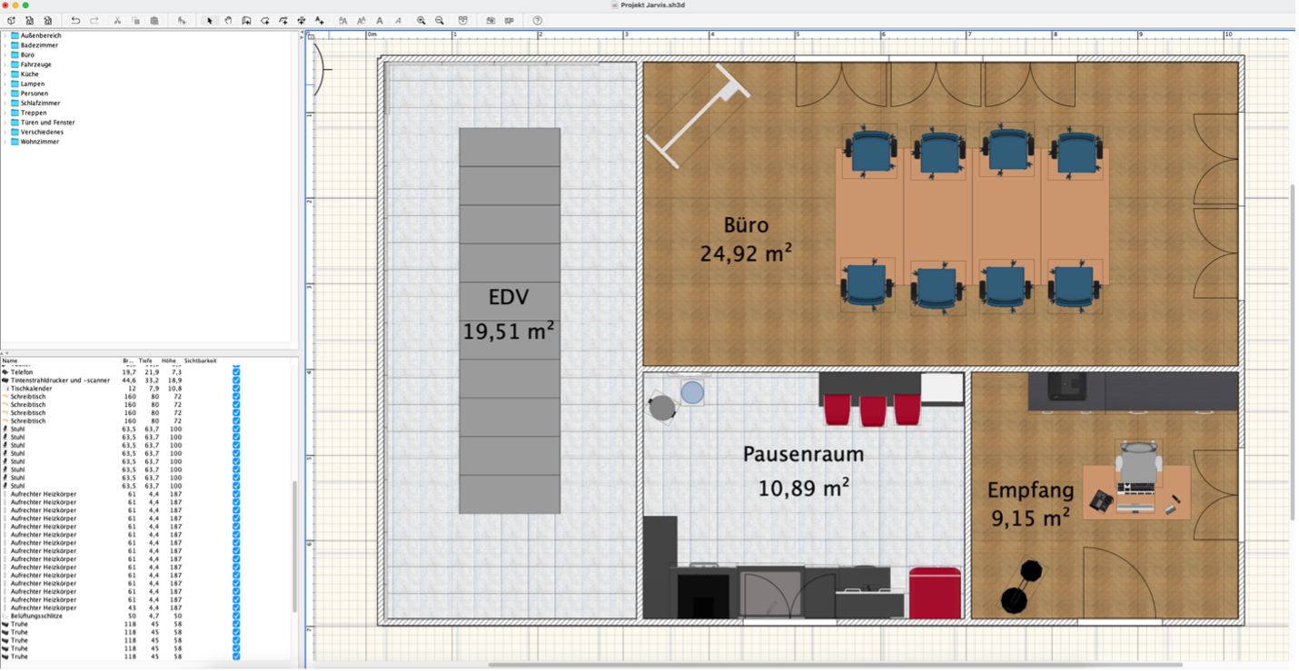 Sweet Home 3D Ansicht