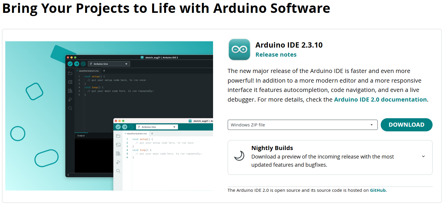 ZIP File der Arduino IDE